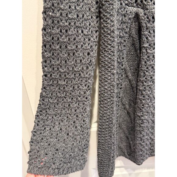 Women's Sweater Cardigan Dress BCBG Maxazria Size Medium Grey Fall EUC Y2K 2000s - Picture 5 of 9